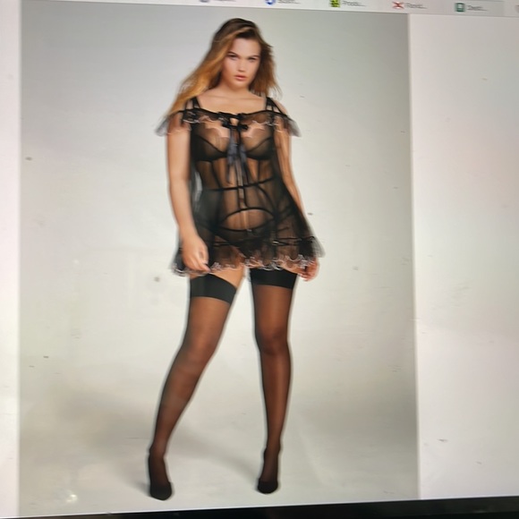 - Agent Probocateur popular Lorna babydoll  with crotchless pantries and s… - Picture 6 of 10